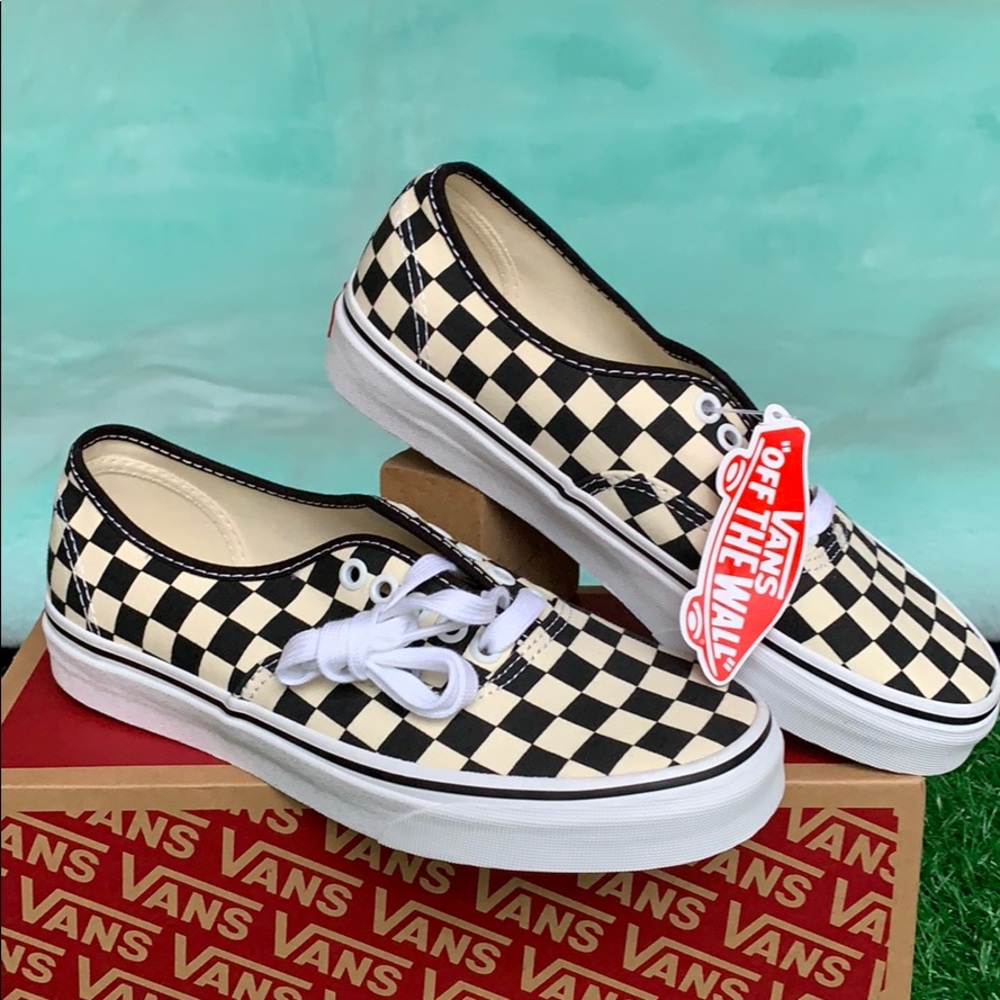 Vans Authentic golden coast black/white checker